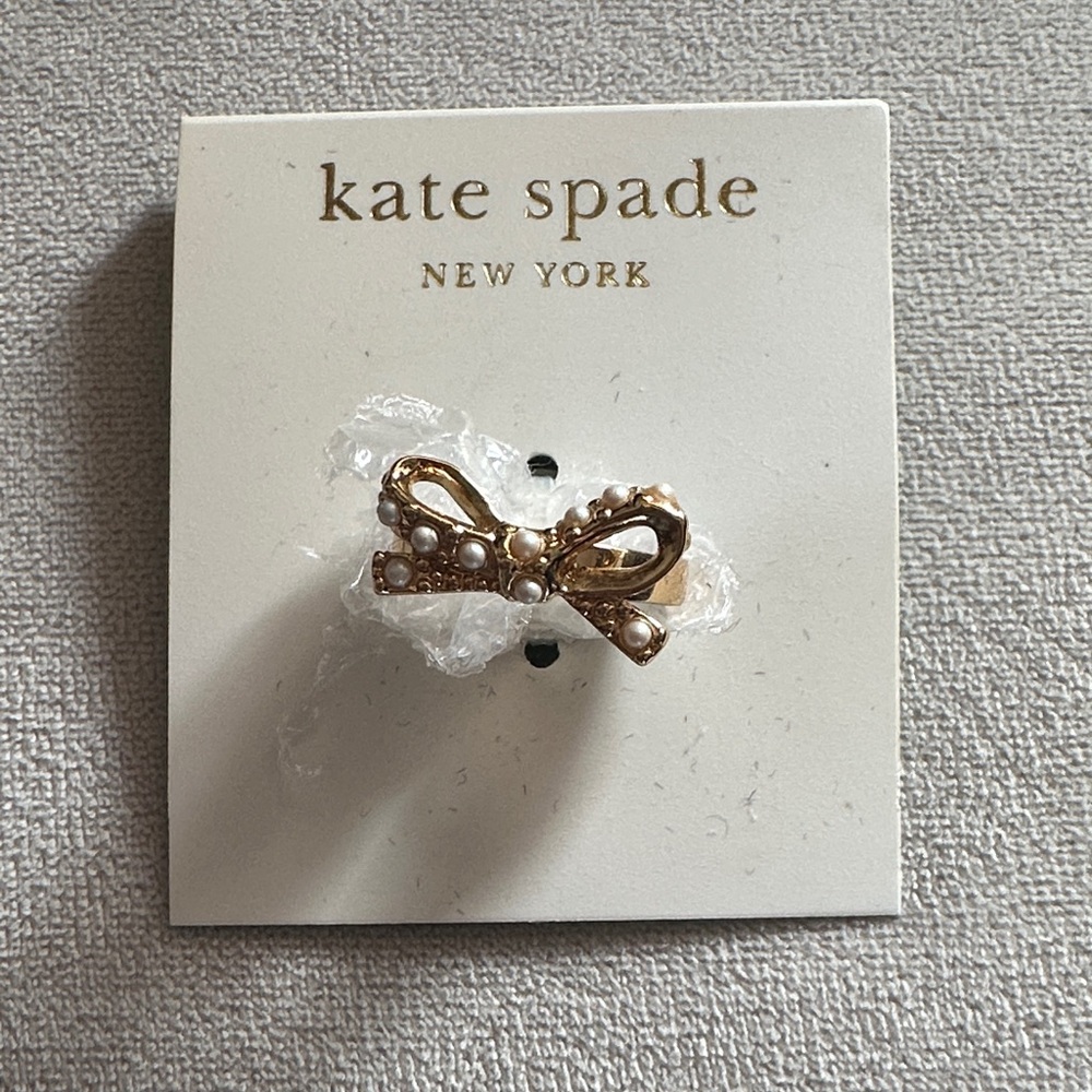 Kate Spade Gold and Pearl Ring